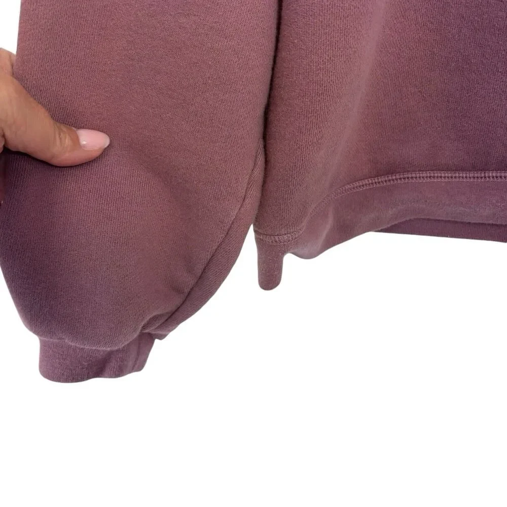 Madewell Womens Ombre Sweatshirt Top Size M Mauve Pink Long Sleeve Crew Neck - Picture 3 of 5